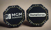 Custom Ceramic Poker Chips - Octagon Shaped - MGM Rewards - Game Sense - Promotional Use Chips