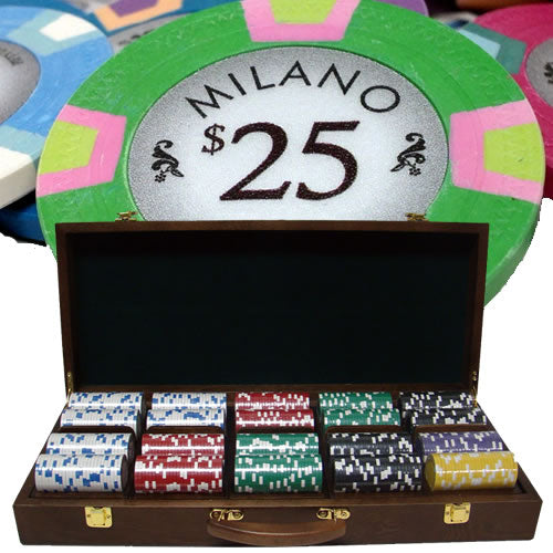Milano 10 Gram Clay Poker Sets With Case