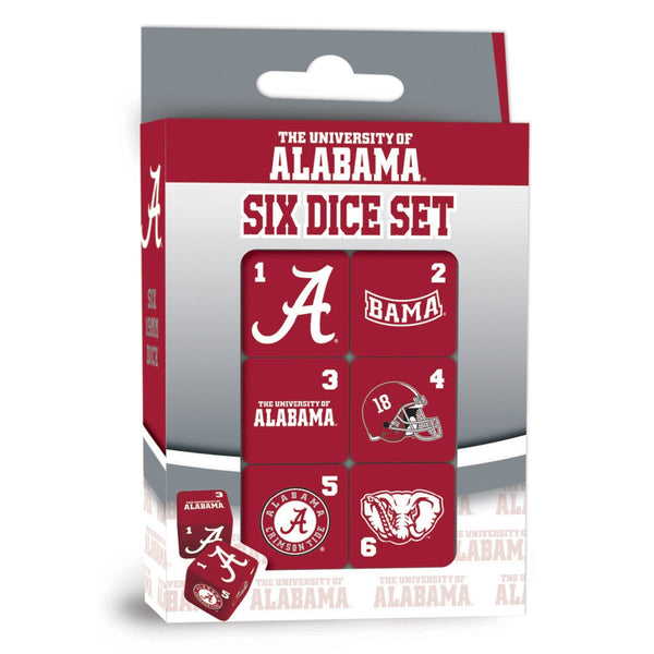 Alabama Crimson Tide Dice Set - 19mm - Package