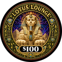 Lotus Lounge Ceramic Poker Chips - Pack of 25