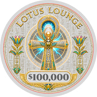 Lotus Lounge Ceramic Poker Chips - Pack of 25
