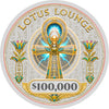 Lotus Lounge Ceramic Poker Chips - Pack of 25