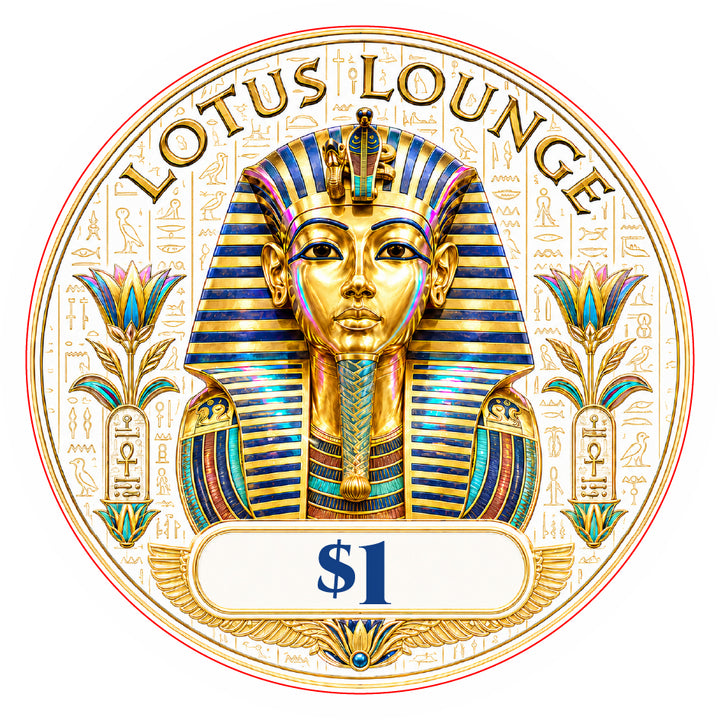 Lotus Lounge Ceramic Poker Chips - Pack of 25