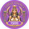 Lotus Lounge Ceramic Poker Chips - Pack of 25