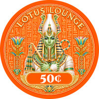 Lotus Lounge Ceramic Poker Chips - Pack of 25