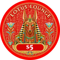Lotus Lounge Ceramic Poker Chips - Pack of 25