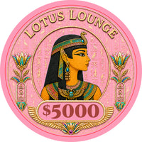 Lotus Lounge Ceramic Poker Chips - Pack of 25