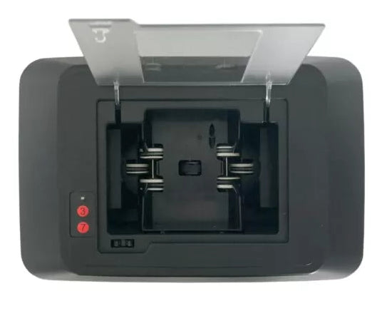 Shuffle Tech ST-1000 fully automatic card shuffler. Top open inside view