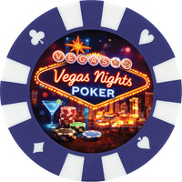 Vegas Knights poker giant poker chip drink coaster - blue