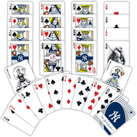 New York Yankees Playing Cards - 54 Card Deck - Faces & Backs Shown