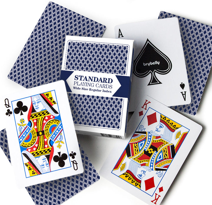 Unbranded Blue Poker Size Regular Index Playing Cards Single Deck