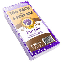 100 pc purple dice package