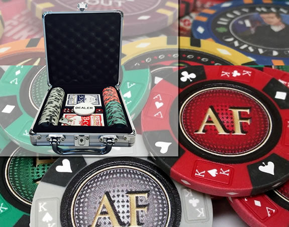 Ældre borgere Brudgom Fysik Personalized Custom Aluminum Poker Chip Set - 100 14g Clay AK & Suit Chip – Poker  Chip Lounge