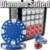 Diamond Suited 12.5 Gram ABS Poker Chips in Acrylic Carrier - 1000 Ct.