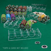 1000 Capacity Acrylic Poker Chip Carrier With Trays