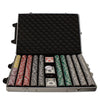 Las Vegas 14 Gram Clay Poker Chips in Rolling Aluminum Case - 1000 Ct.