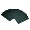 Set of 10 Black Plastic Poker Size Cut Cards