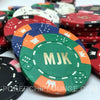 11.5 Gram Hot Stamped Triple Crown Custom Poker Chip Sample Pack - 7 chips