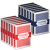 Unbranded Red Blue Poker Size Regular Index Playing Cards - QTY 12