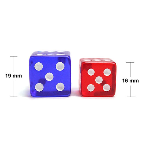 19mm vs. 16mm dice size