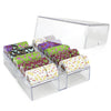 200 Ct Acrylic Chip Tray WITH Lid shown with chips and lid
