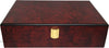 200 Capacity Mahogany Wooden Poker Chip Case
