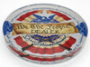 The 2nd Amendment Crystal Glass Dealer Button - Laying Flat