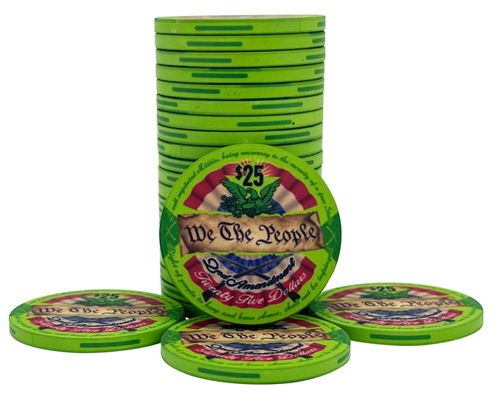 2nd Amendment Ceramic Poker Chip - $25