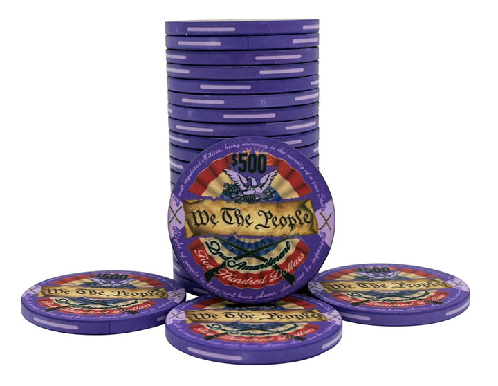 The 2nd Amendment Ceramic Poker Chip - $500