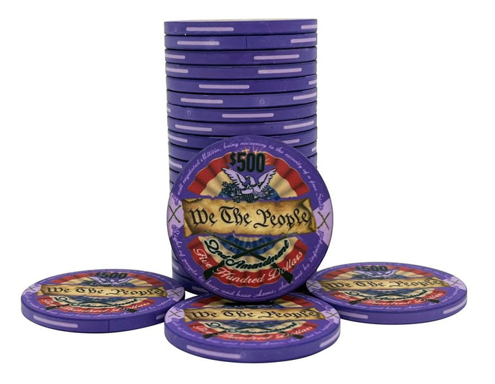 2nd Amendment Ceramic Poker Chip - $500