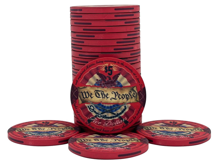 The 2nd Amendment Ceramic Poker Chip - $5