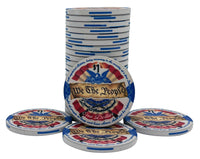 The 2nd Amendment Ceramic Poker Chip - $1