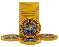 The 2nd Amendment Ceramic Poker Chip - 50 cents