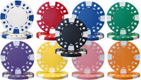 Diamond Suited 12.5 Gram ABS Poker Chips in Wood Carousel - 300 Ct.