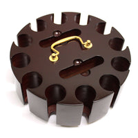 Diamond Suited 12.5 Gram ABS Poker Chips in Wood Carousel - 300 Ct.