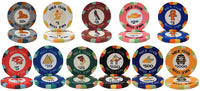Nile Club 10 Gram Ceramic Poker Chips in Wood Carousel - 300 Ct.
