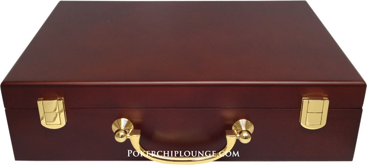 Da Vinci Da Vinci Mahogany Wood Poker Chip Set With 200 11.5 Gram Chips