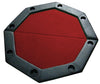 48&quot; Red Felt Octagon Folding Table Top w/ Padded Rail