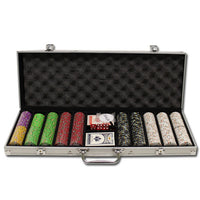 Desert Heat 13.5 Gram Clay Poker Chips in Standard Aluminum Case - 500 Ct.
