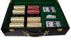 Nile Club 10 Gram Ceramic Poker Chips in Wood Hi Gloss Case - 500 Ct.