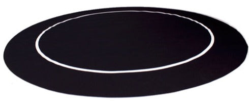 54'' Black Sure Stick Poker Table Layout with Rubber Grip