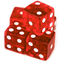 5 Red Dice - 19 mm