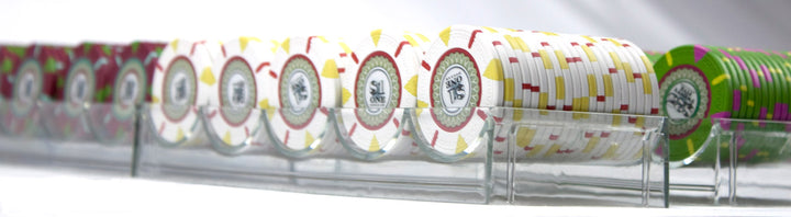 The Mint 13.5 Gram Clay Poker Chips in Acrylic Carrier - 600 Ct.