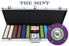 The Mint 13.5 Gram Clay Poker Chips in Aluminum Case - 600 Ct.