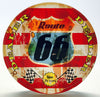 Crystal Poker Dealer Buttons - Route 66