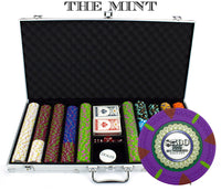 The Mint 13.5 Gram Clay Poker Chips in Aluminum Case - 750 Ct.