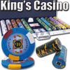 King's Casino 14 Gram Clay Poker Chips in Aluminum Case - 750 Ct.