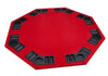 2 in 1 Red Folding Poker & Blackjack Table Top With Case