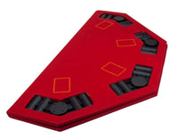 2 in 1 Red Folding Poker & Blackjack Table Top With Case