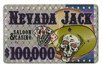 Nevada Jack 40 Gram Ceramic Poker Plaques - Pack of 10